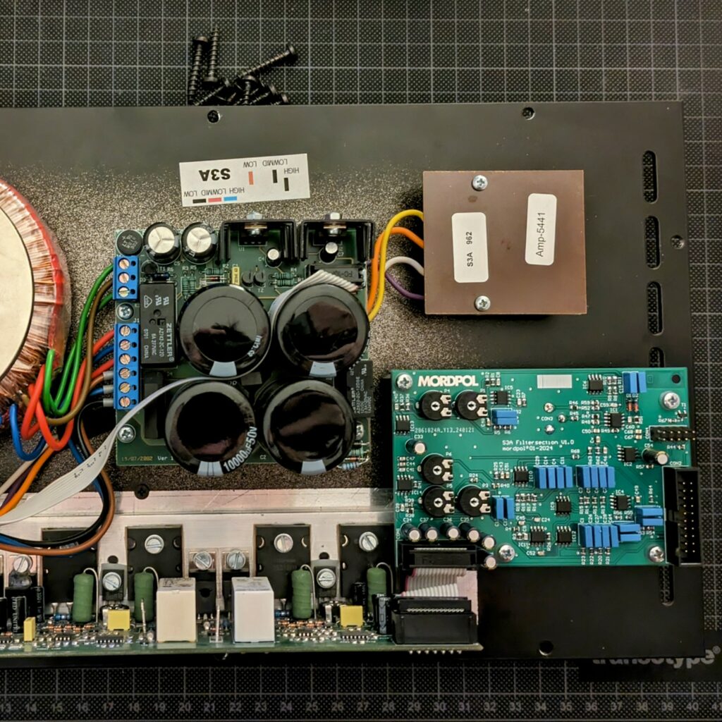 ADAM S3A amplifier module with upgraded input PCB